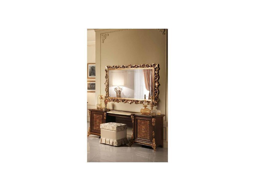 зеркало настенное Arredo Classic Sinfonia для туалетного стола (орех, золото)
