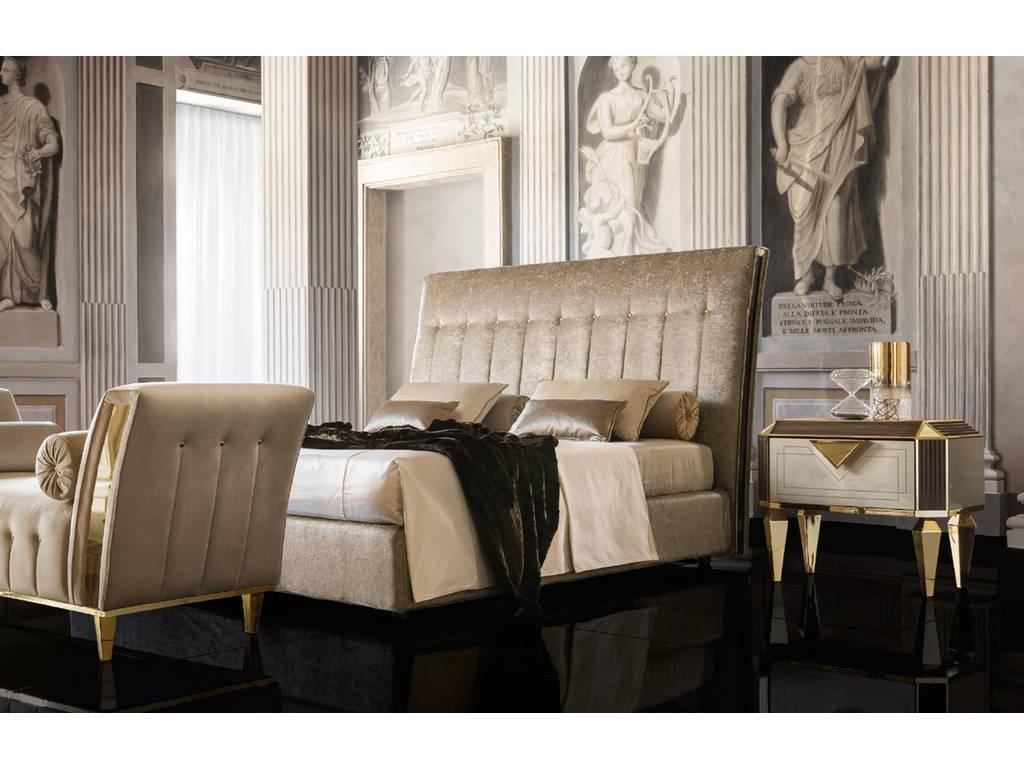 кровать двуспальная Arredo Classic Diamante 160х200 (слоновая кость)