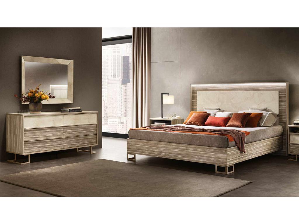 кровать двуспальная Arredo Classic Luce 180х200 (светлый)