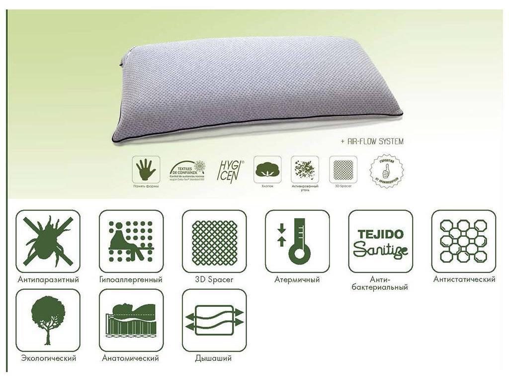 подушка Excellence comfort Carbono Activo 60х40 (белый)