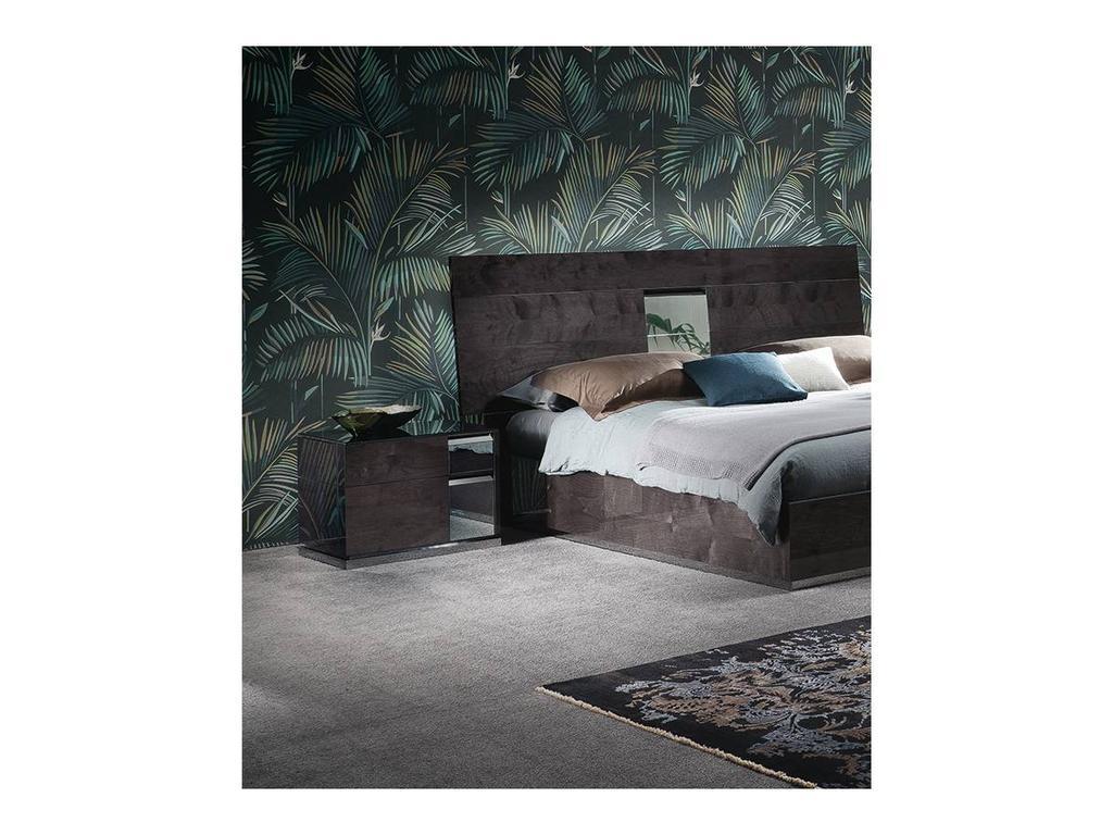 тумба прикроватная ALF Heritage правая (dark velvet birch high gloss)
