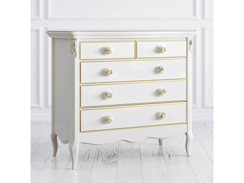 комод Latelier Du Meuble Golden Rose 5 ящиков (слоновая кость, золото)