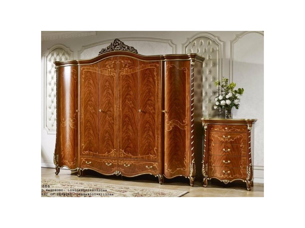Шкаф 6 дверный FurnitureCo Вивальди