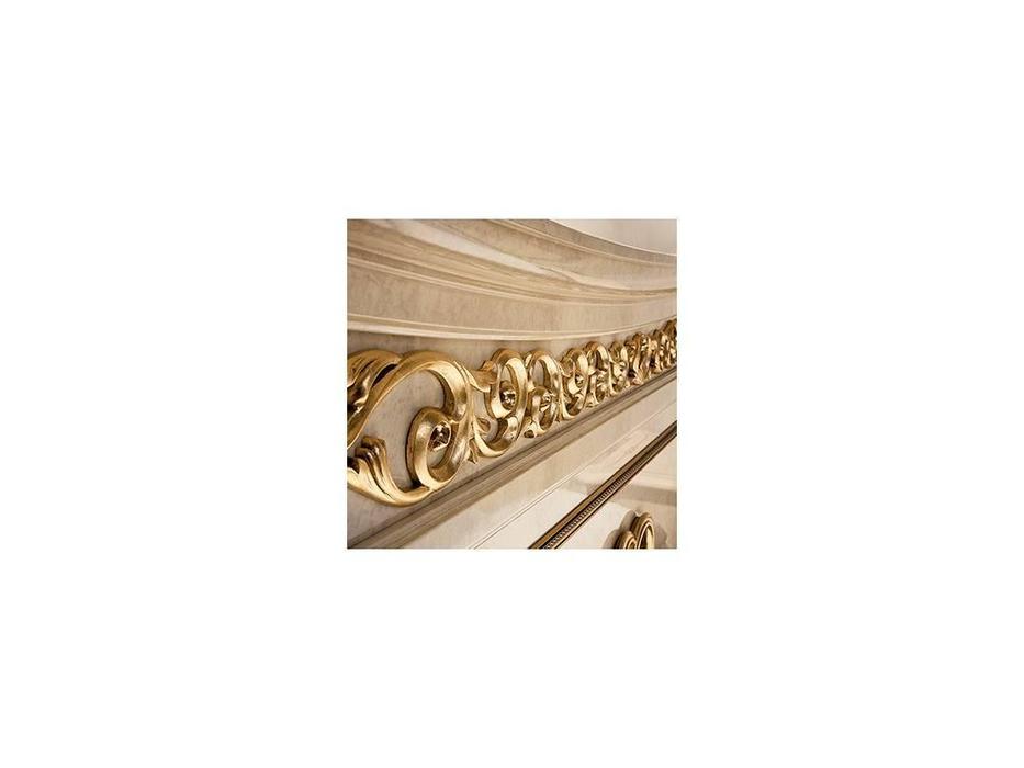 кровать двуспальная Arredo Classic Melodia 160х190 (бежевый, золото)