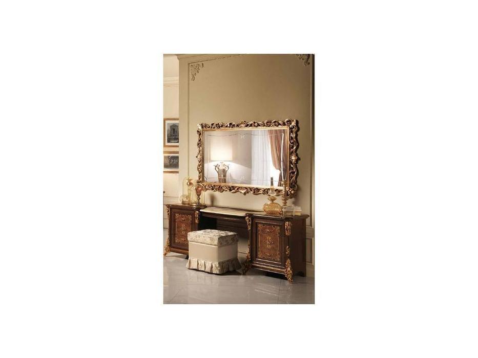зеркало настенное Arredo Classic Sinfonia для туалетного стола (орех, золото)