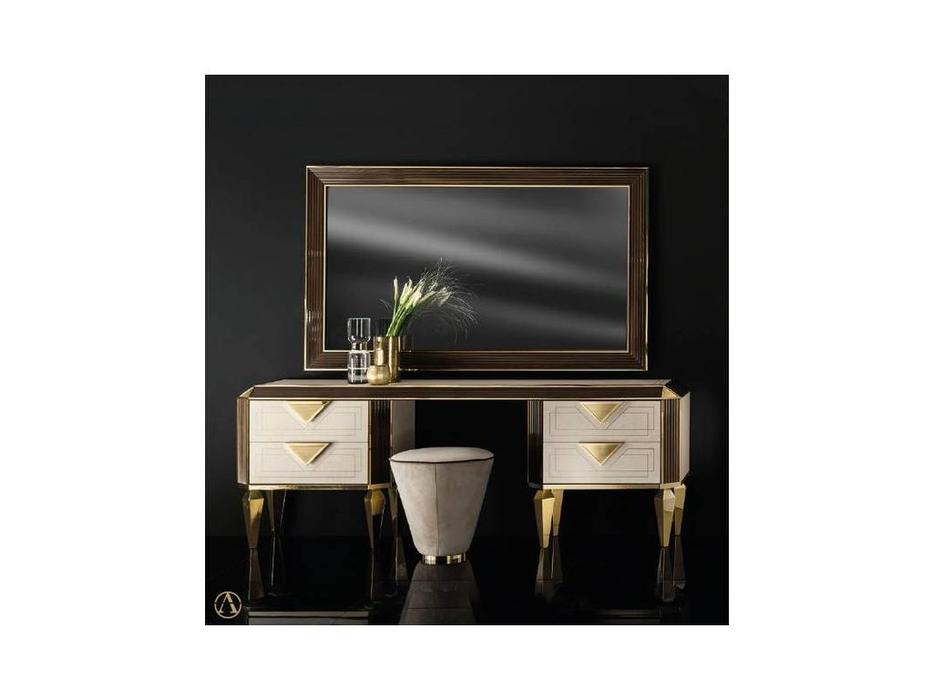 стол туалетный Arredo Classic Diamante  (слоновая кость, вяз, золото)
