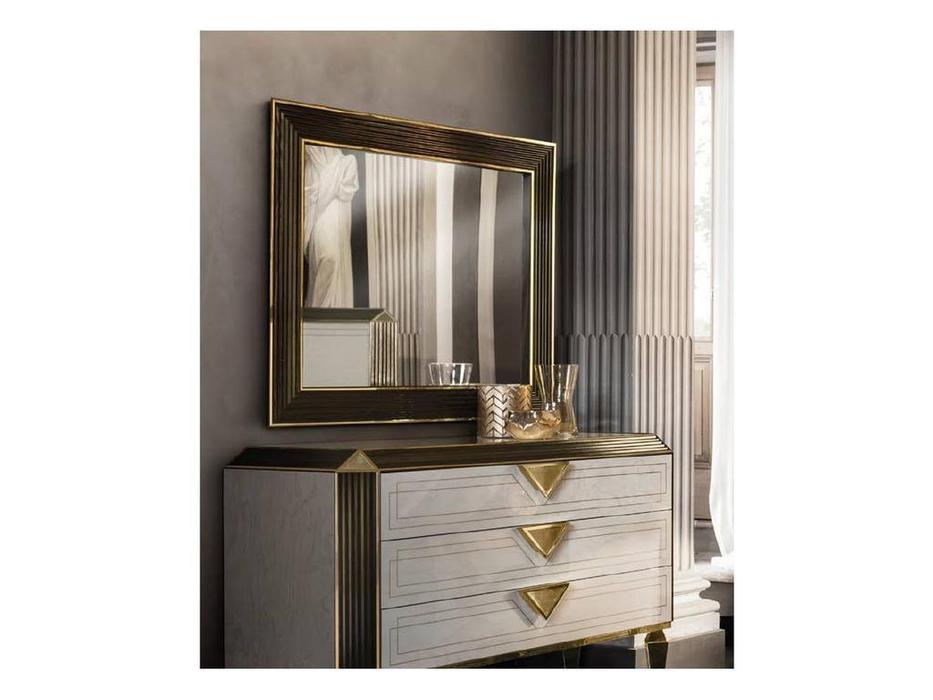 зеркало настенное Arredo Classic Diamante малое (слоновая кость, вяз, золото)