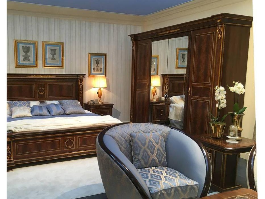шкаф 4 дверный Arredo Classic Modigliani 2 зеркала (орех)