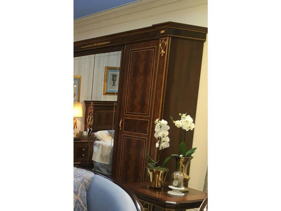 шкаф 3 дверный Arredo Classic Modigliani 1 зеркало (орех)