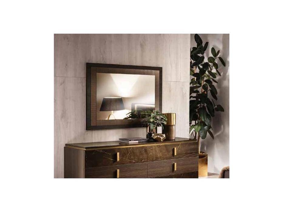 зеркало настенное Arredo Classic Essenza малое (венге, коричневый, золото)