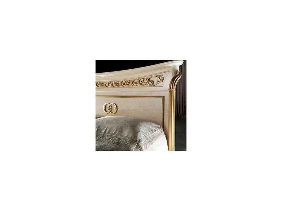 кровать двуспальная Arredo Classic Melodia 180*200 King (бежевый, золото)