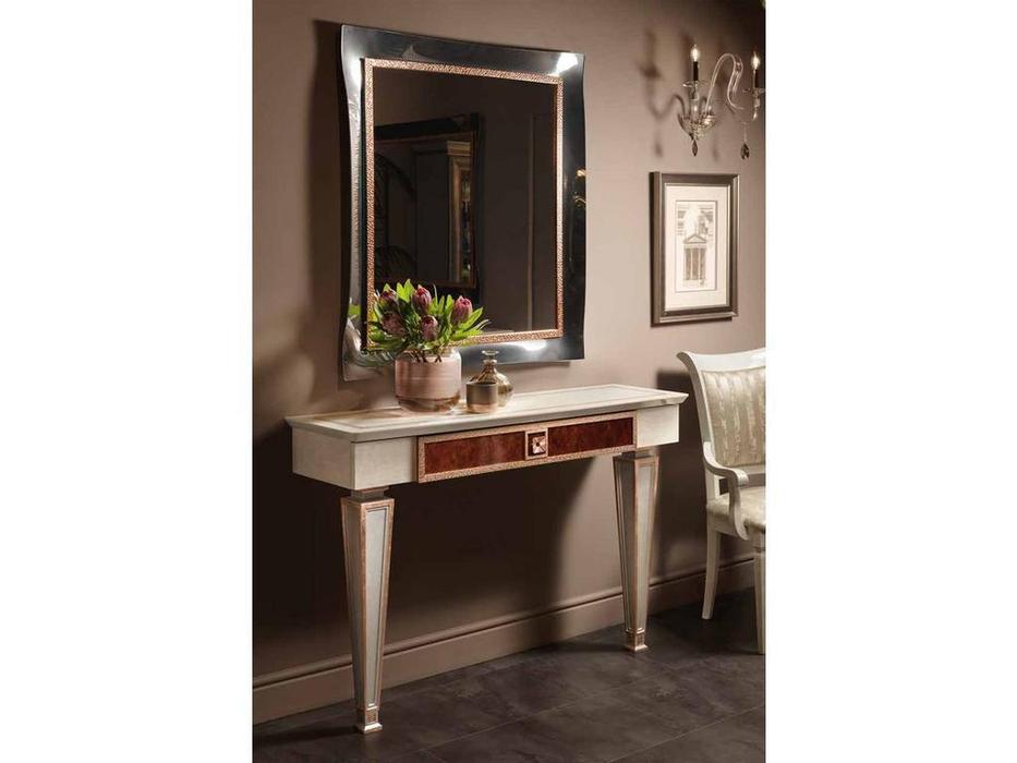 зеркало навесное Arredo Classic Dolce Vita к комоду стеклянное (крем, золото)