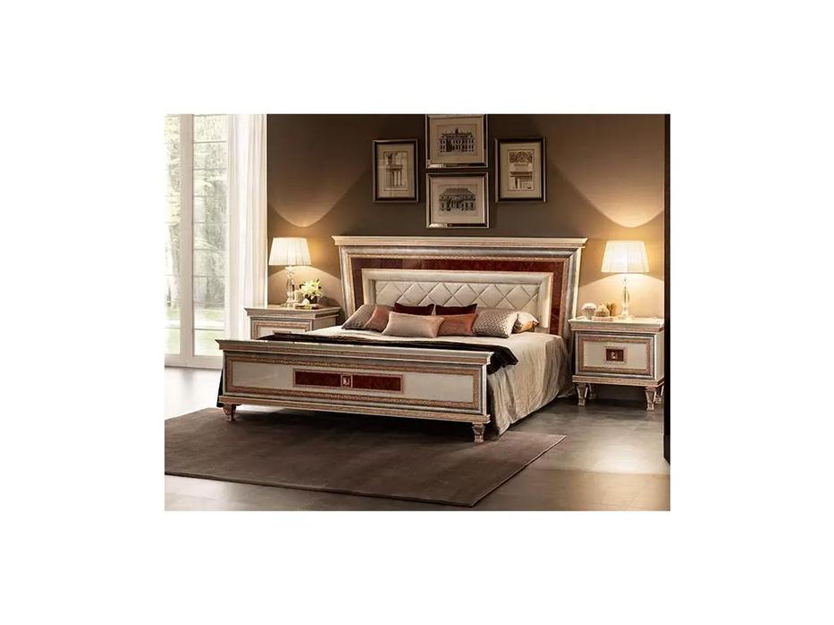 кровать двуспальная Arredo Classic Dolce Vita 160х200 (крем, золото)