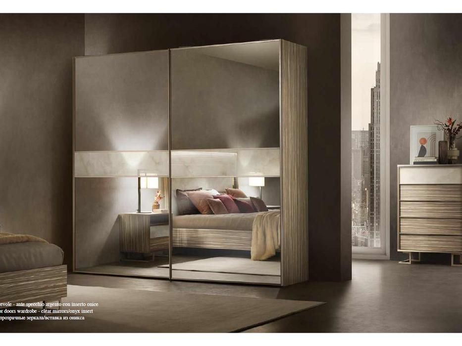 шкаф-купе Arredo Classic Luce 2 дверный зеркальный (светлый)