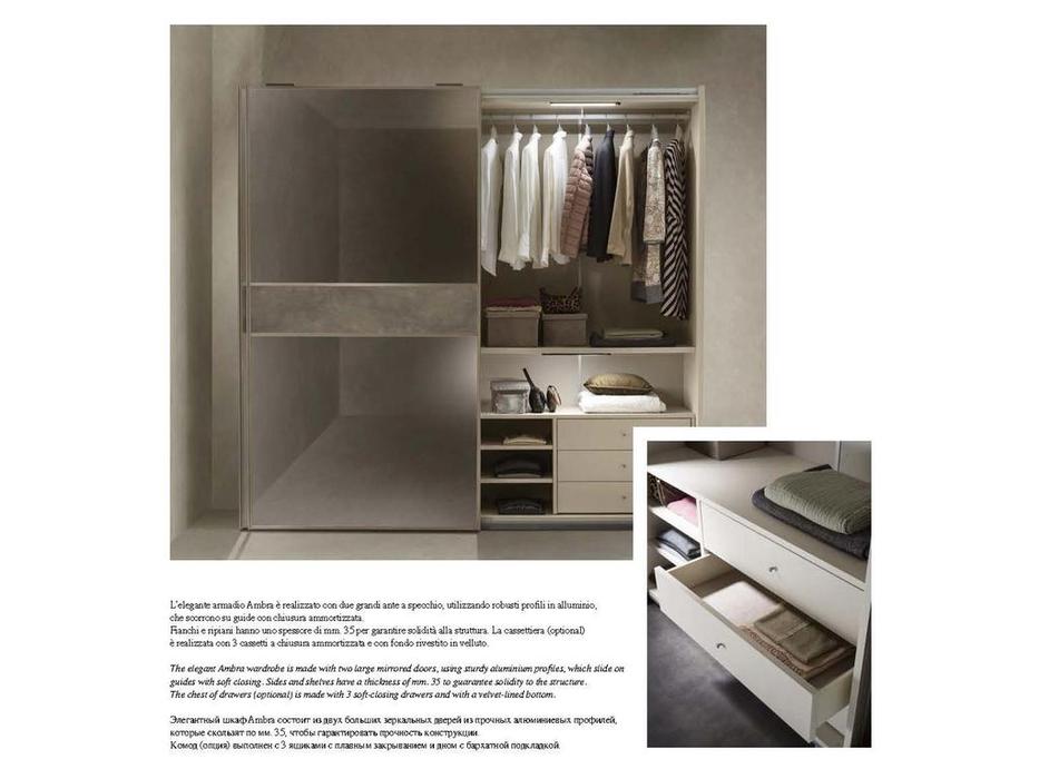 шкаф-купе Arredo Classic Ambra 2 дв (вяз светлый)