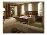 кровать двуспальная Arredo Classic Donatello 180х200 King size (тёмный орех)