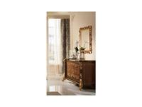 зеркало настенное Arredo Classic Sinfonia для комода (орех, золото)