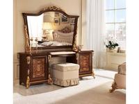 зеркало настенное Arredo Classic Sinfonia  для туалетного стола (орех, золото)