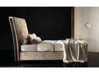 кровать двуспальная Arredo Classic Diamante с мягк-м каркасом кат. В (слоновая кость, вяз, золото)