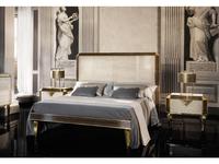 кровать двуспальная Arredo Classic Diamante 180х200 (слоновая кость, вяз, золото)