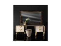 стол туалетный Arredo Classic Diamante  (слоновая кость, вяз, золото)