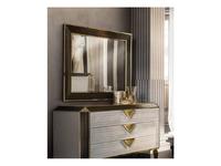 зеркало настенное Arredo Classic Diamante малое (слоновая кость, вяз, золото)