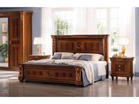 кровать двуспальная Arredo Classic Modigliani 160х190/200 (орех)