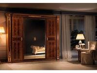 шкаф 4 дверный Arredo Classic Modigliani 2 зеркала (орех)