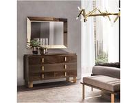 комод Arredo Classic Essenza 3 ящ. (венге, коричневый, золото)