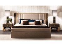 кровать двуспальная Arredo Classic Essenza 180х200 мягкая (венге, коричневый, золото)