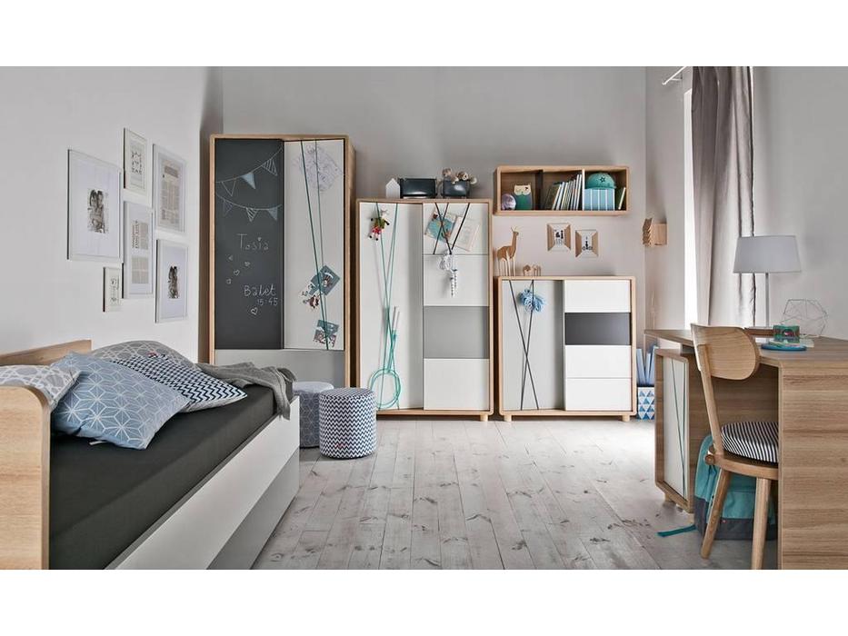 детская комната Vox Evolve  (светлый дуб, черный, серый)