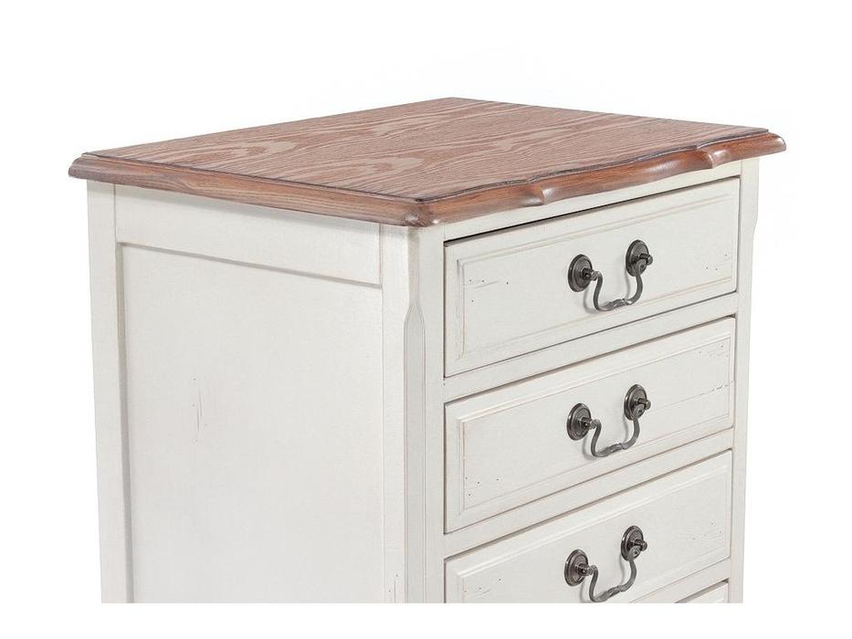 комод высокий Mobilier de Maison Provence с эффектом старения (молочный)