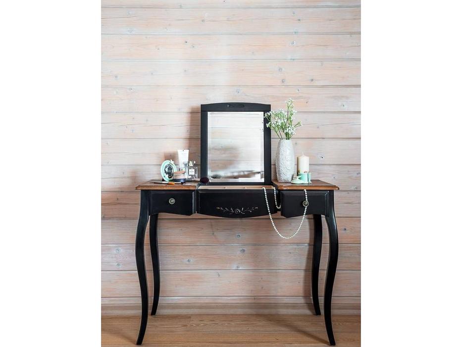 стол туалетный Mobilier de Maison Ancien Belveder с зеркалом (черный)