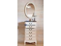 комод высокий Mobilier de Maison Provence с эффектом старения (молочный)