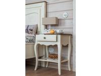 тумба прикроватная Mobilier de Maison Provence с эффектом старения (белый)