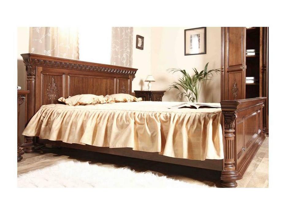 кровать двуспальная Simex Венеция Люкс 160х200 (орех)