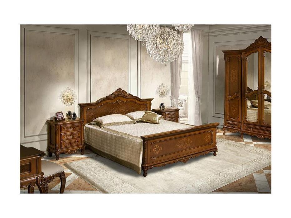 кровать двуспальная Simex Клеопатра 180х200 (орех)