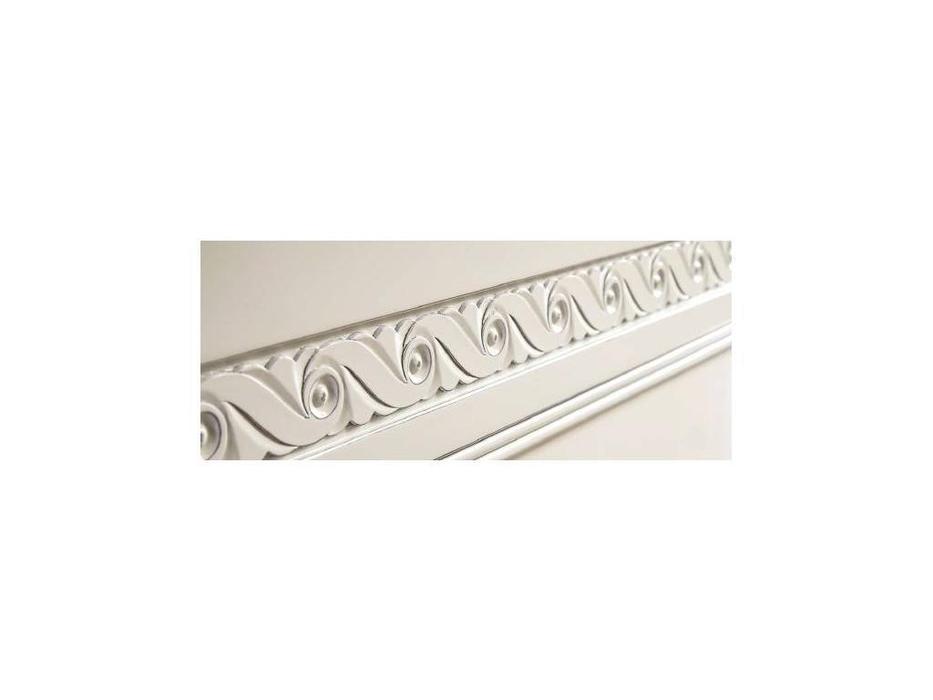 кровать двуспальная Monte Cristo Bourbon 160х200 (bianco zucchero patinato)