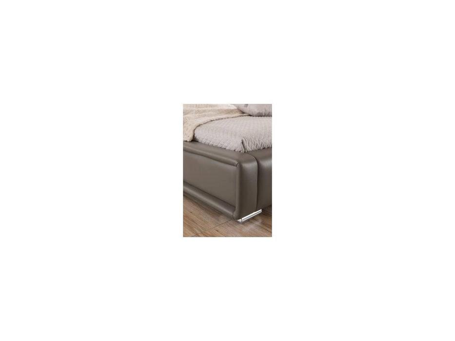 кровать двуспальная ESF 1397 160х200 (экокожа, серый)