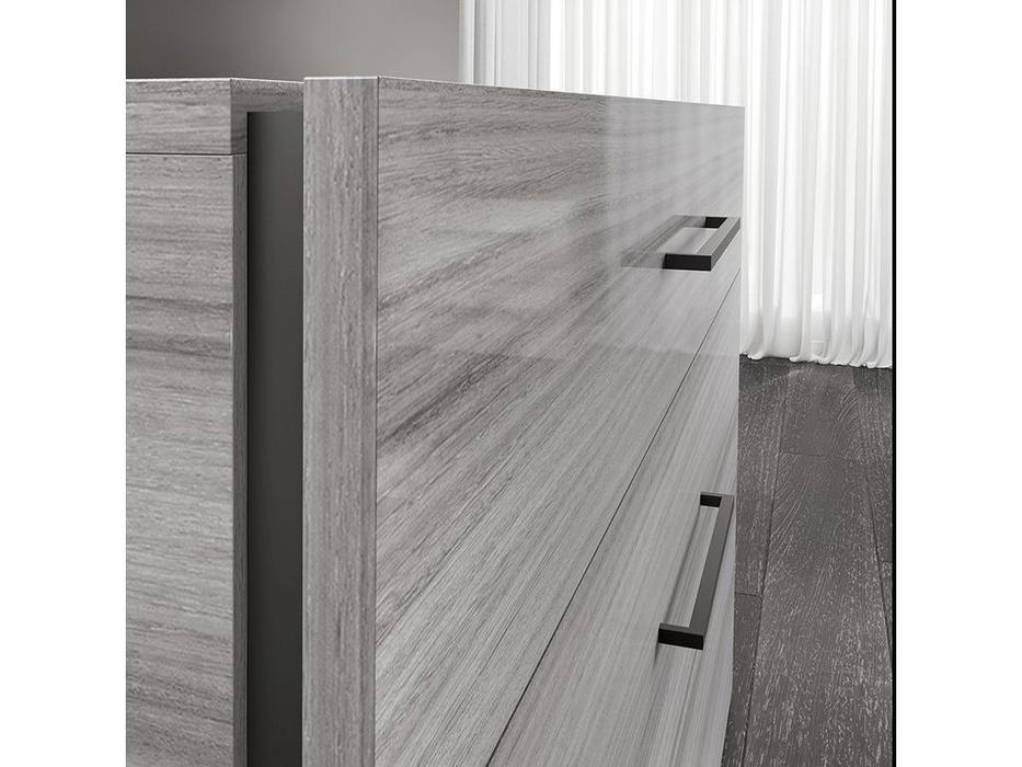 комод высокий Status Mia 5 ящиков (silver grey)