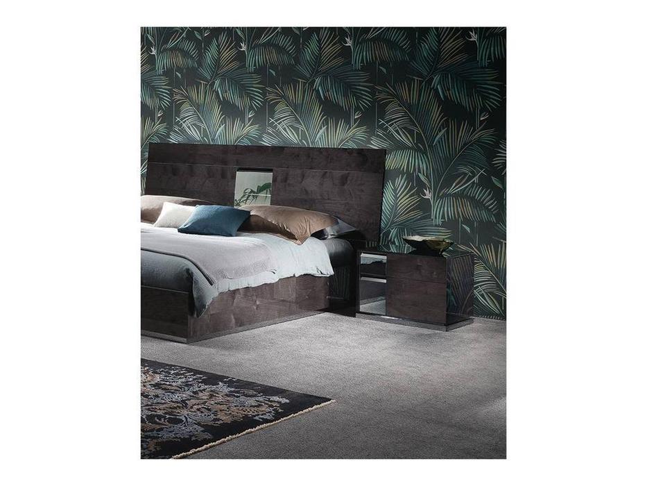 тумба прикроватная ALF Heritage левая (dark velvet birch high gloss)