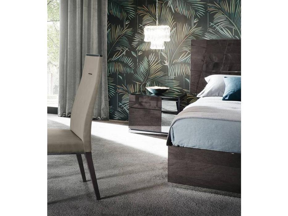 тумба прикроватная ALF Heritage левая (dark velvet birch high gloss)