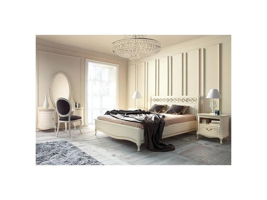 кровать двуспальная Taranko Verona 160х200 (крем, патина)