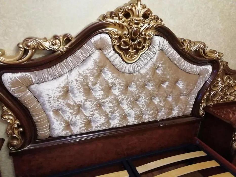 кровать двуспальная Dia Джоконда 180х200 (орех, золото)