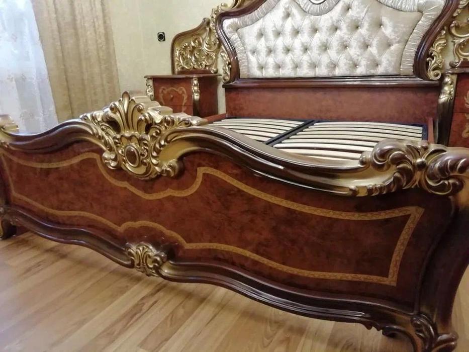 кровать двуспальная Dia Джоконда 160х200 (орех, золото)