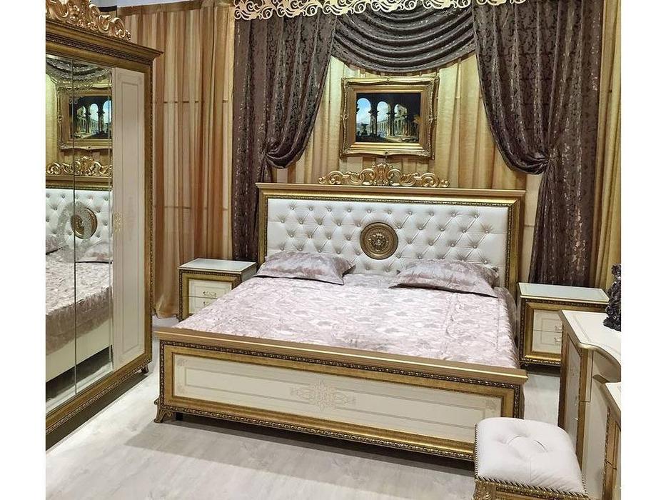 кровать двуспальная Мэри Версаль 160х200 (слоновая кость)