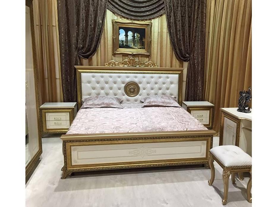 кровать двуспальная Мэри Версаль 180х200 (слоновая кость)