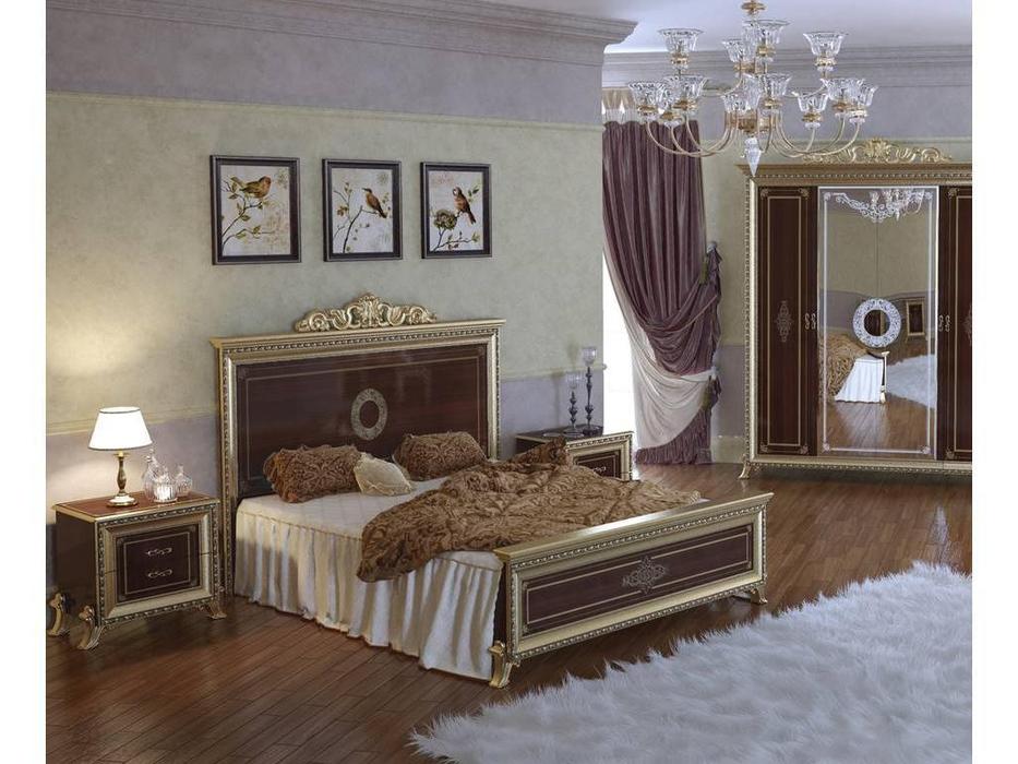 кровать двуспальная Мэри Версаль 160х200 (орех)
