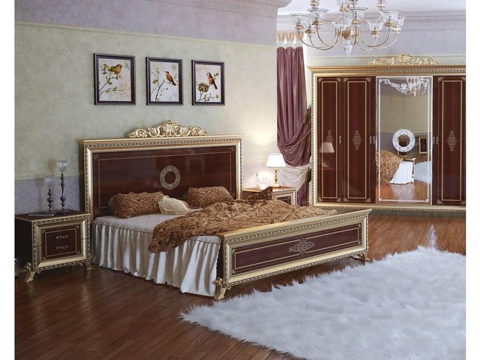 кровать двуспальная Мэри Версаль 180х200 (орех)