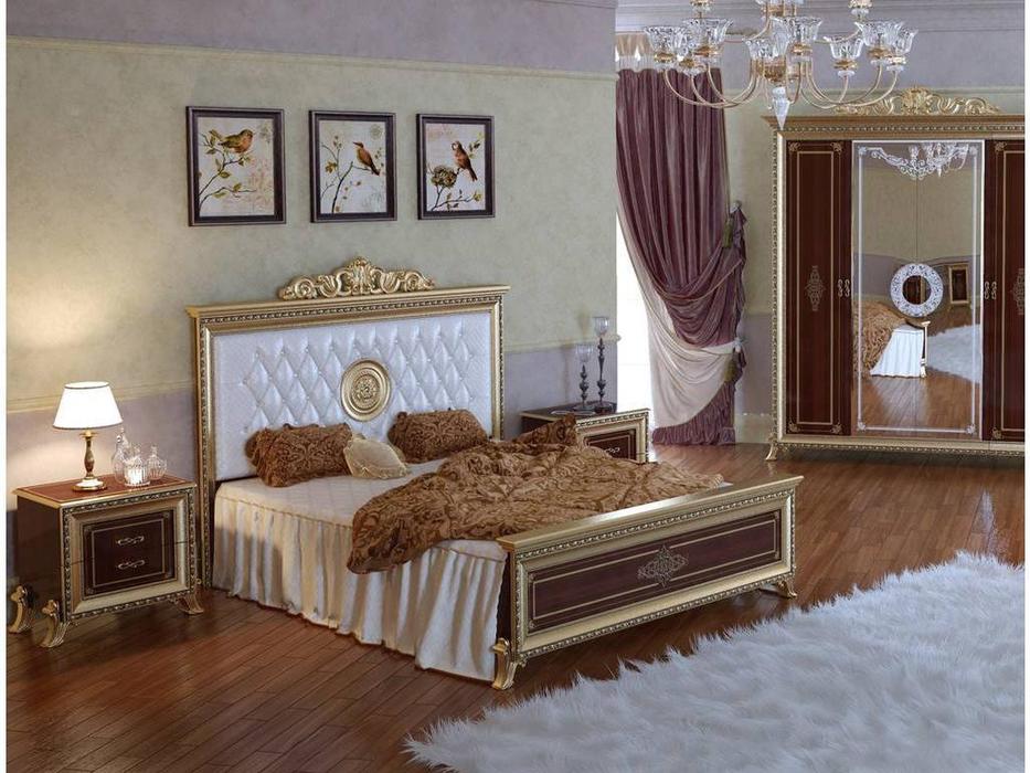 кровать двуспальная Мэри Версаль 160х200 (орех)